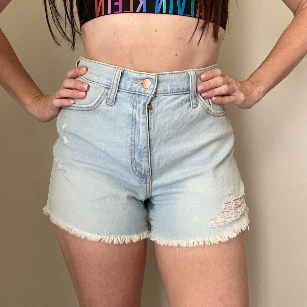 Light Blue Denim Shorts